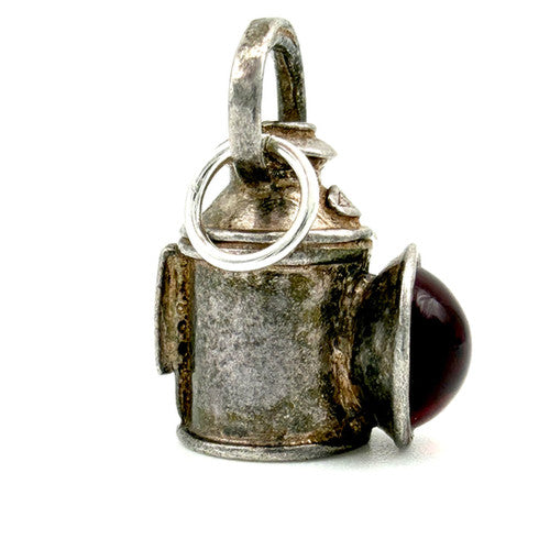 Vintage 925 Sterling Silver Port Lantern Charm CA27-17