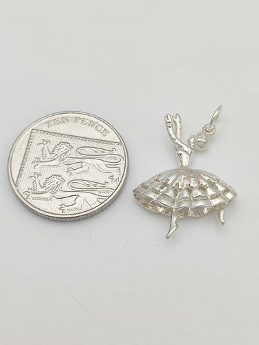 Vintage 925 Sterling Silver Dancer Charm CA17-52