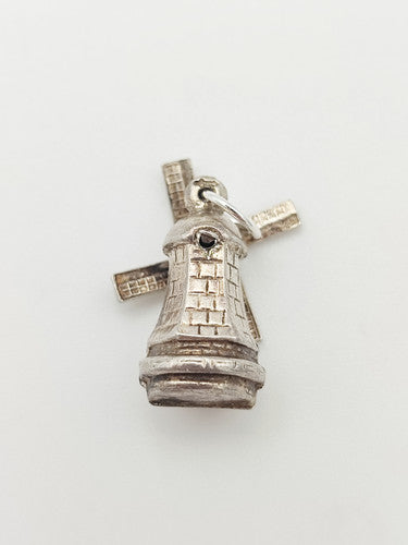 Vintage 925 Sterling Silver Windmill Charm CA16-18