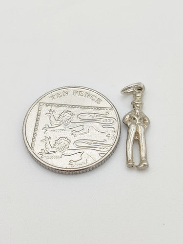 Vintage 925 Sterling Silver Uncle Sam Charm CA13-103