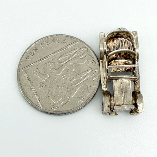 Vintage 925 Sterling Silver Open Top Car Charm CA28-39