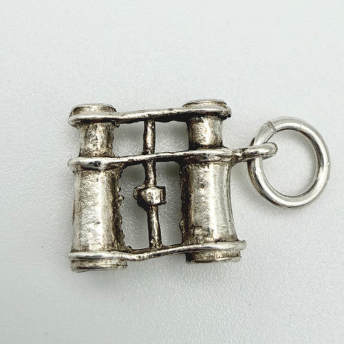 Vintage 925 Sterling Silver Binoculars Charm CA22-89