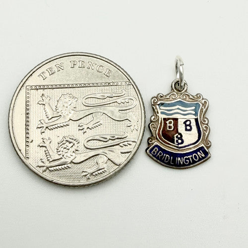 Vintage 925 Sterling Silver Bridlington Travel Charm CA20-13