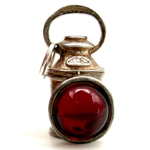 Vintage 925 Sterling Silver Port Lantern Charm CA27-17
