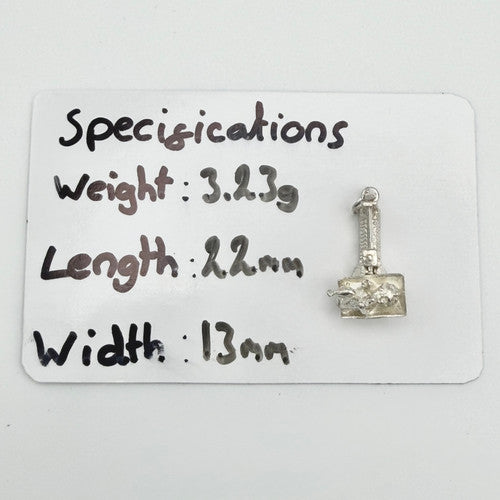 Vintage 925 Sterling Silver Baby Weighing Scales Charm CA24-48