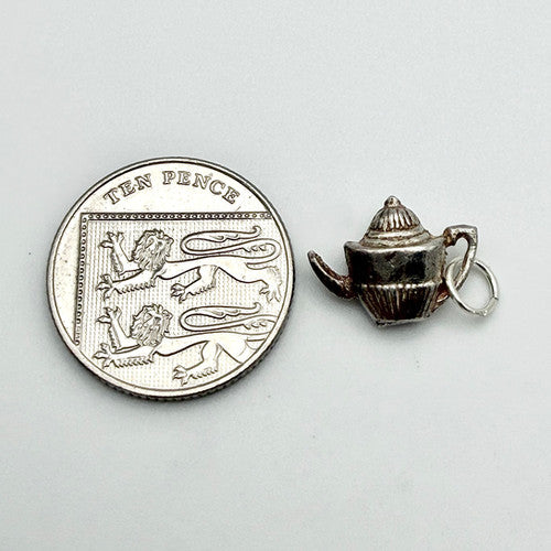 Vintage 925 Sterling Silver Teapot Charm CA19-56