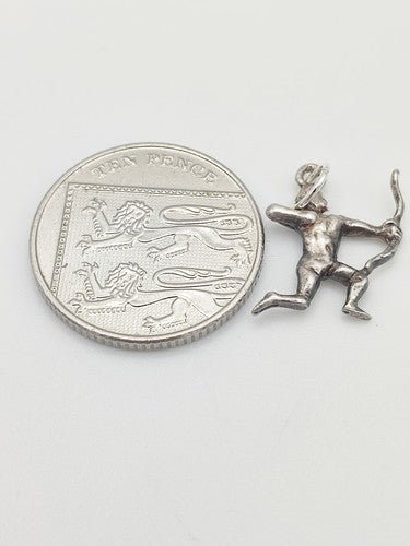 Vintage 925 Sterling Silver Sagittarius Charm CA18-68