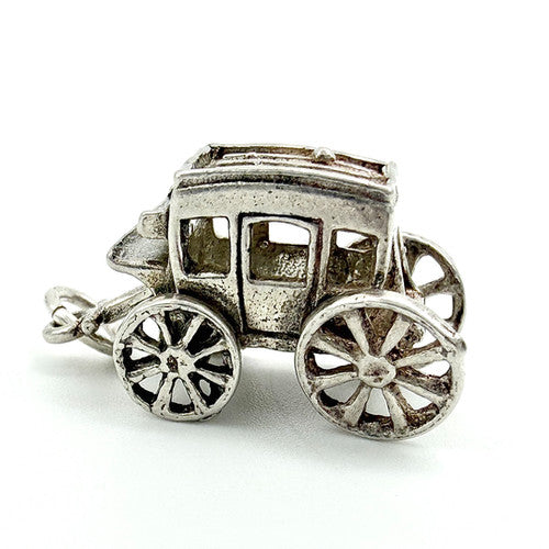 Vintage 925 Sterling Silver CHIM Carriage Charm CA26-41