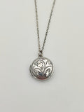 Vintage 925 Sterling Silver Locket Pendant PAT21