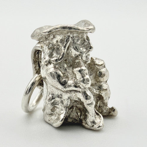 Vintage 925 Sterling Silver Toby Jug Charm CA22-21