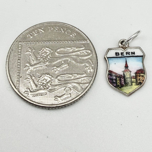 Vintage 800 Silver Bern Travel Charm CA25-30
