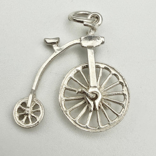 Vintage 925 Sterling Silver Nuvo Penny-Farthing Charm CA22-78