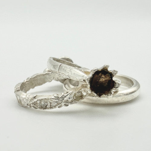 Vintage 925 Sterling Silver Rings Charm CA22-7