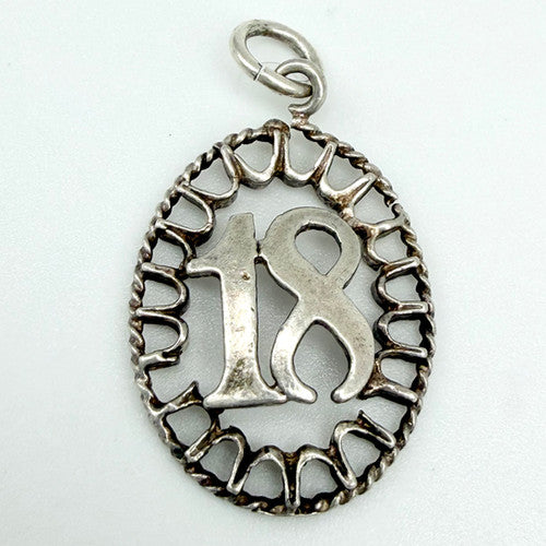 Vintage 925 Sterling Silver 18 Charm CA28-30