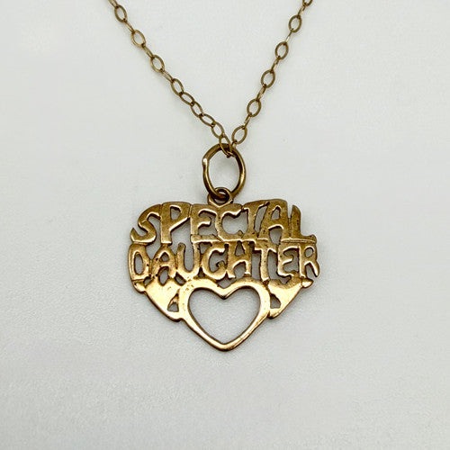Vintage 9ct Yellow Gold Special Daughter Necklace PG84