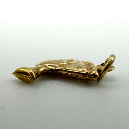 Vintage 9ct Yellow Gold Nefertiti Charm PG38