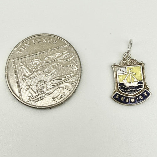 Vintage 925 Sterling Silver Keswick Travel Charm CA25-16