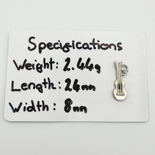 Vintage 925 Sterling Silver Guitar Charm CA22-35