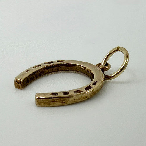 Vintage 9ct Yellow Gold Horseshoe Charm PG24