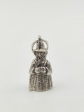 Vintage 925 Sterling Silver Welsh Lady Charm CA17-68