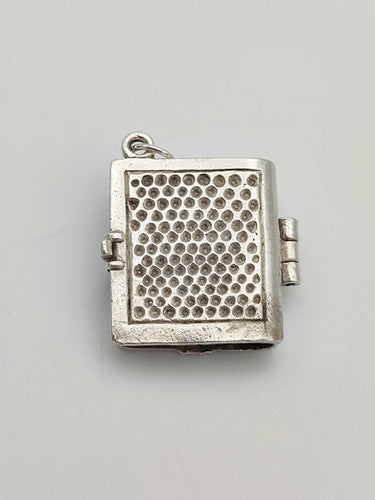 Vintage 925 Sterling Silver Bible Charm CA17-70