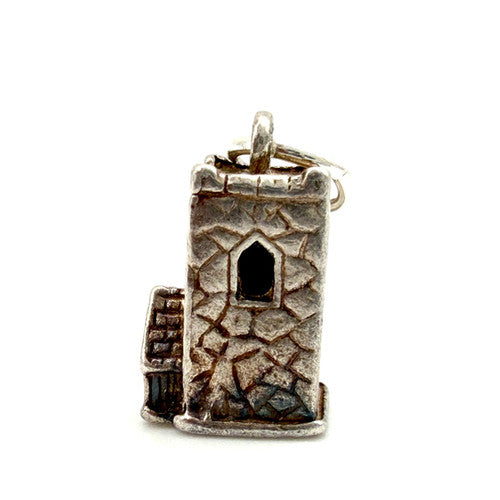 Vintage 925 Sterling Silver Church Charm CA27-53