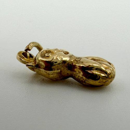 Vintage 9ct Yellow Gold Cat Charm PG48