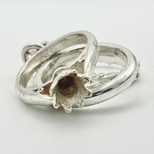 Vintage 925 Sterling Silver Rings Charm CA22-58