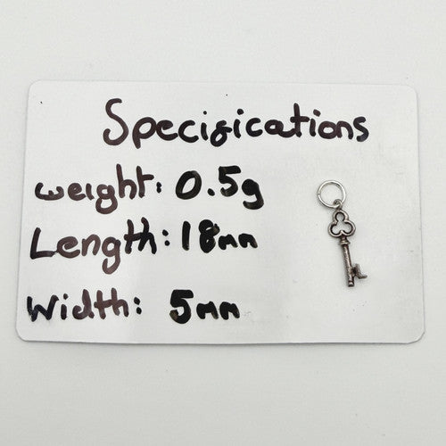 Vintage 925 Sterling Silver Letter L Key Charm CA20-63