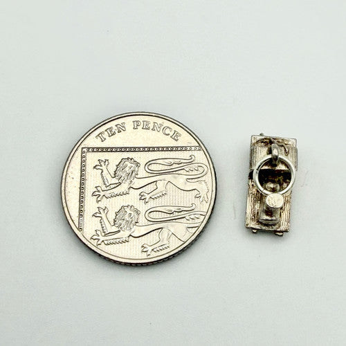 Vintage 925 Sterling Silver Train Charm CA19-82