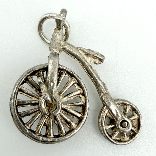 Vintage 925 Sterling Silver Penny-Farthing Charm CA28-12
