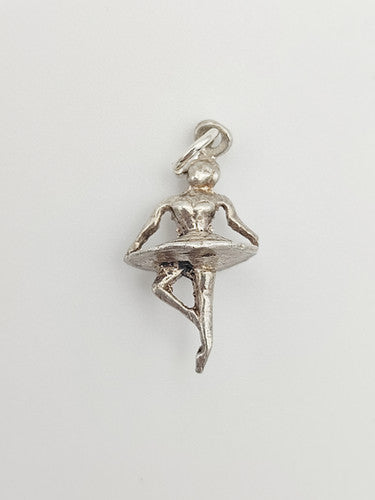 Vintage 925 Sterling Silver Ballerina Charm CA5-8