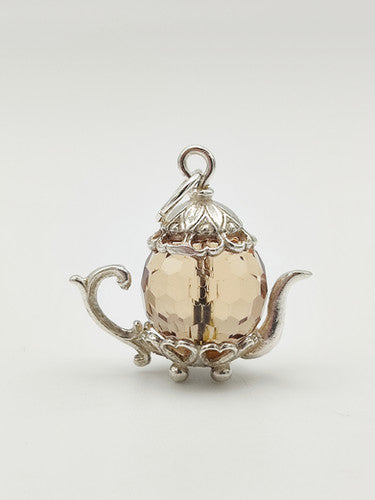 Vintage 925 Sterling Silver Teapot Charm CA17-29