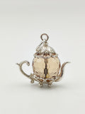 Vintage 925 Sterling Silver Teapot Charm CA17-29