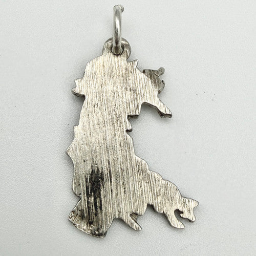 Vintage 925 Sterling Silver Wales Travel Charm CA24-16