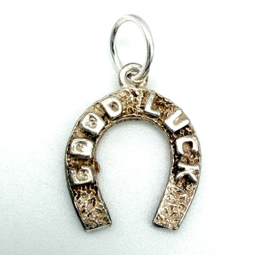 Vintage 925 Sterling Silver Good Luck Horseshoe Charm CA27-52