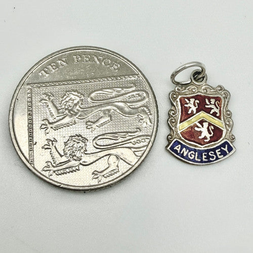 Vintage 925 Sterling Silver Anglesey Travel Charm CA25-46