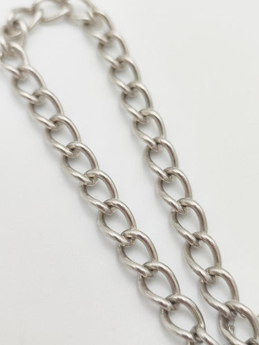 Vintage 925 Sterling Silver Curb Link Padlock Bracelet Bracelets-11