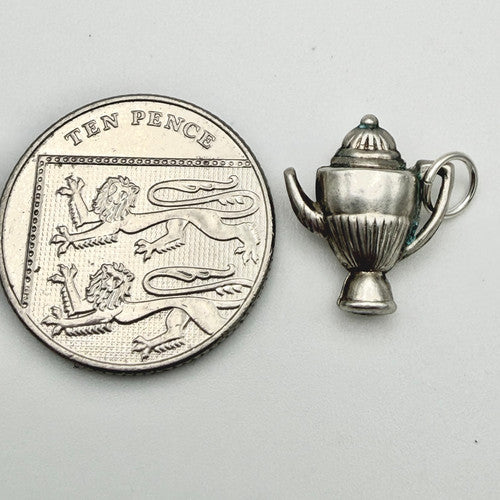 Vintage 925 Sterling Silver Teapot Charm CA21-42
