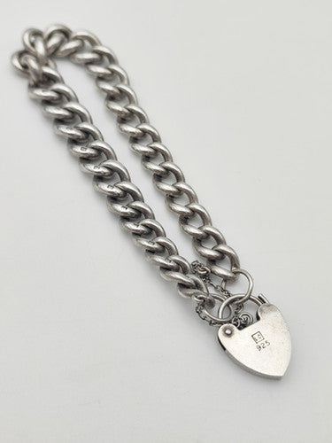 Vintage 925 Sterling Silver Curb Bracelet Bracelet-32