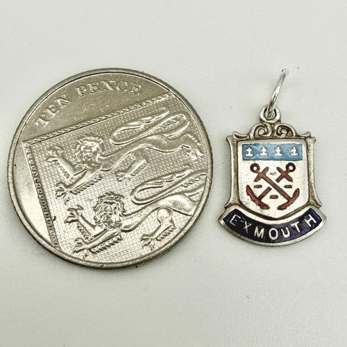Vintage 925 Sterling Silver Exmouth Travel Charm CA25-19