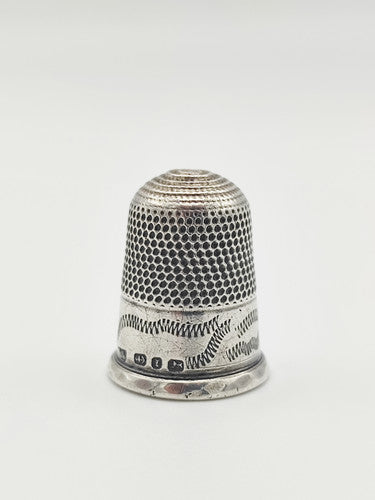 Vintage 925 Sterling Silver Thimble PAT40
