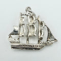 Vintage 925 Sterling Silver Pirate Ship Charm CA24-57
