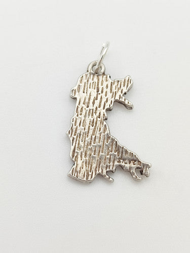 Vintage 925 Sterling Silver Wales Travel Charm CA16-21
