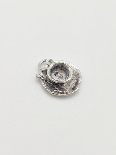 Vintage 925 Sterling Silver Cup & Saucer Charm CA1-61