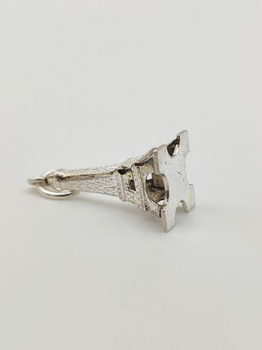 Vintage 925 Sterling Silver Eiffel Tower Charm CA18-33