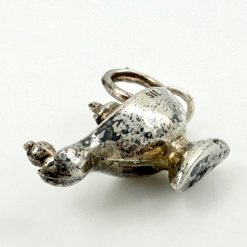 Vintage 925 Sterling Silver Aladdin Magic Lamp Charm CA28-19