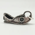 Vintage 925 Sterling Silver Oriental Shoe Charm CA23-25