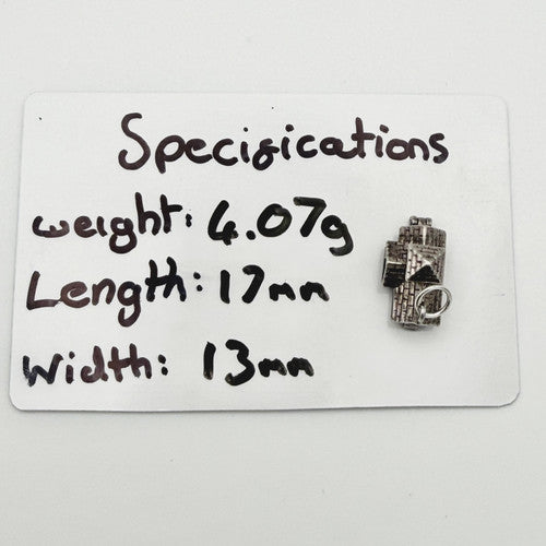 Vintage 925 Sterling Silver Wedding Chapel Charm CA21-54