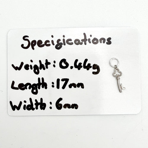 Vintage 925 Sterling Silver Letter L Key Charm CA29-19